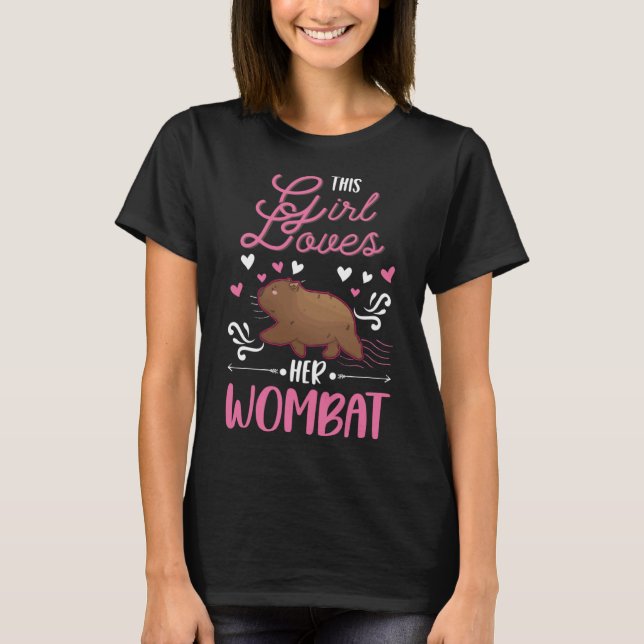 Wombat Girl T-Shirt (Front)