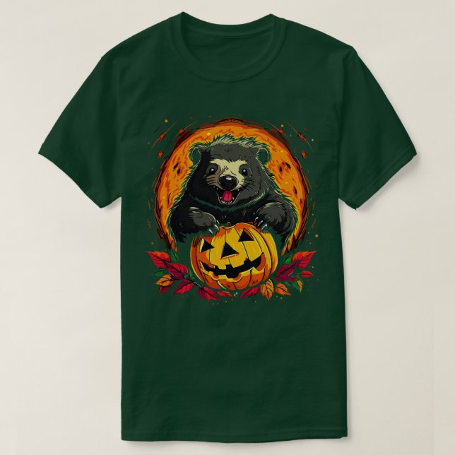 Wombat Halloween T-Shirt (Design Front)