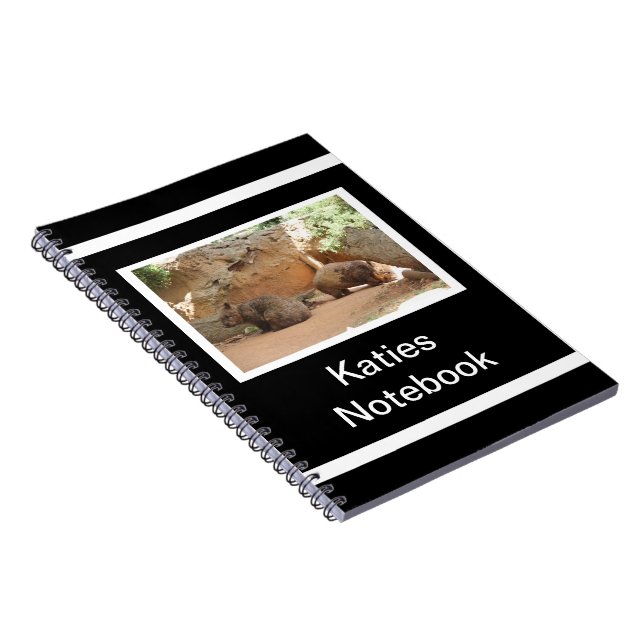 Wombat Heaven Spiral Notebook (Right Side)