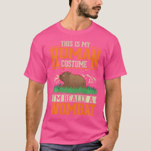 Wombat Human Halloween Wombat T-Shirt