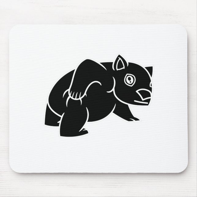 Wombat Is Cute Mouse Pad (Front)