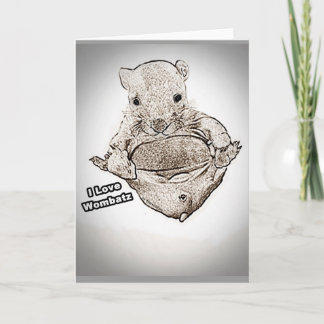 Wombat Joey Greeting Cards