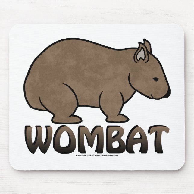 Wombat Logo II Mouse Pad (Front)