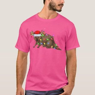 Wombat Lover Xmas Lighting Santa Wombat Christmas T-Shirt