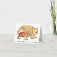Wombat Mother's Day Card