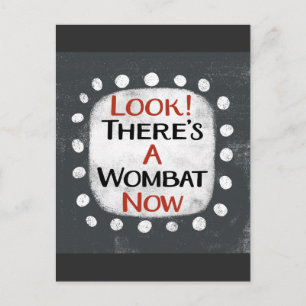 Wombat Now Postcard