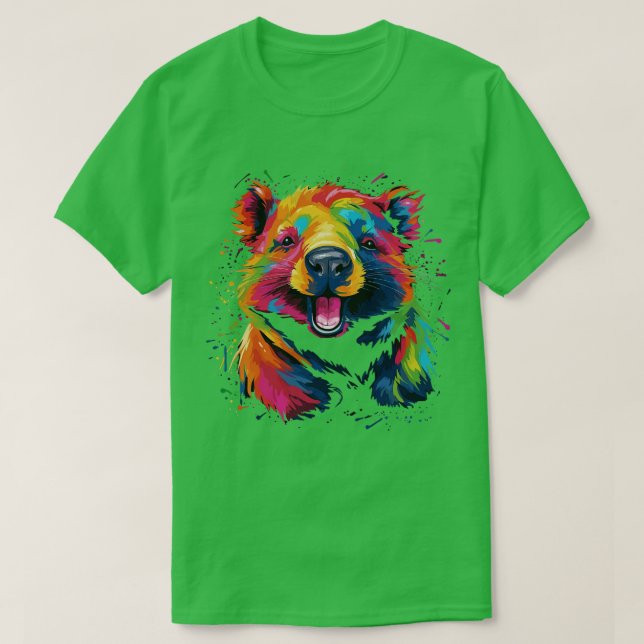 Wombat Smiling T-Shirt (Design Front)