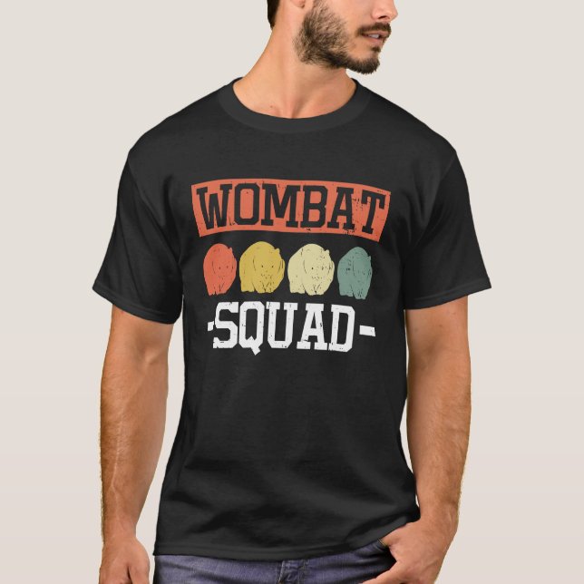 Wombat Squad Rodent Animals Wildlife Nature T-Shirt (Front)
