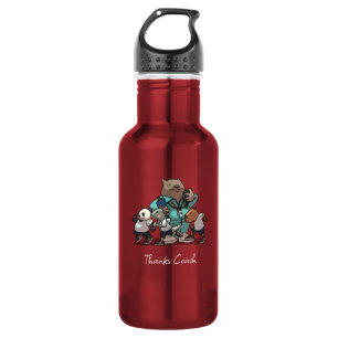Wombat Thank You Coach Gift Sports Trainer Artwork 532 Ml Water Bottle