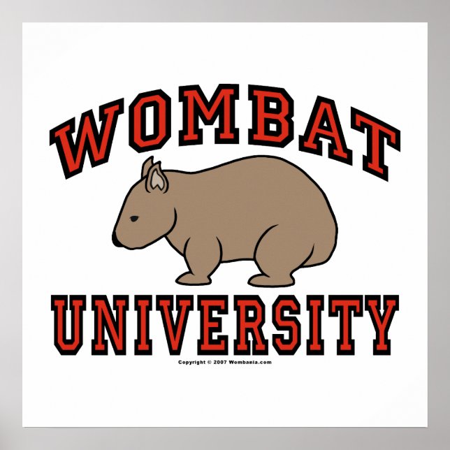 Wombat University Poster (Front)