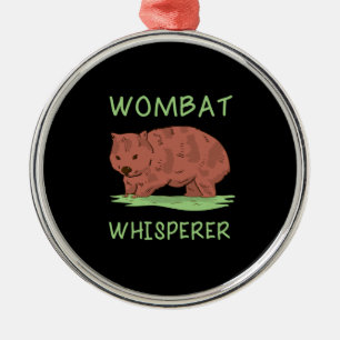 Wombat Whisperer Metal Tree Decoration