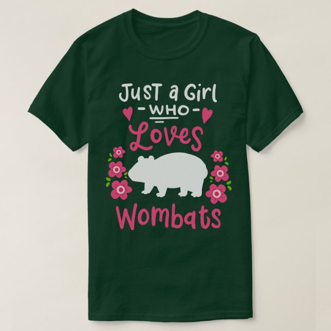 Wombat Wombat Lover Australian T-Shirt (Design Front)