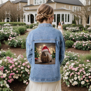 "Wombat Wonderland: A Cozy Christmas Eve" Denim Jacket