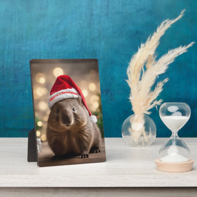 "Wombat Wonderland: A Cozy Christmas Eve" Plaque (Side)
