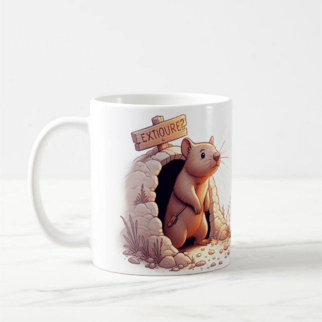 Wombat Wonderland Mug” Coffee Mug (Left)