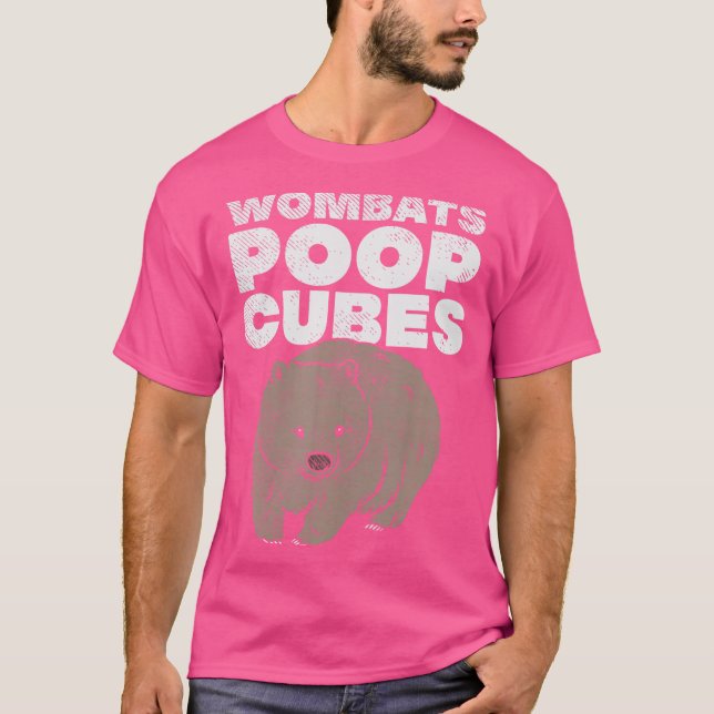 Wombats Poop Cubes T-Shirt (Front)