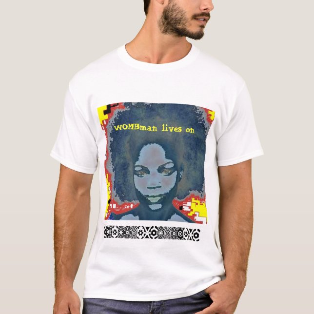 WOMBman lives on T-Shirt (Front)