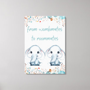 Wombmates to Roommates Nursery Wall Art