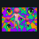 Wombo and the 7 Deadly Eyes Ken Gauge Surrealism Poster<br><div class="desc">Wombo and the 7 Deadly Eyes.  2023,  Ken Gauge.  Digital art.</div>