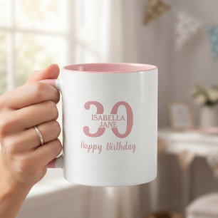 Women 30th Birthday Name Personal Mug