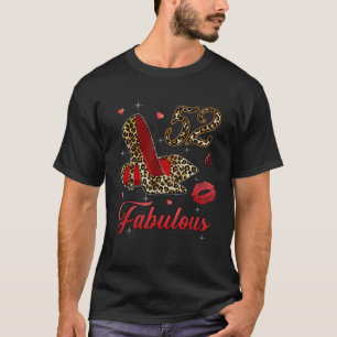 Women 52 and fabulous high heels happy 52th birthd T-Shirt