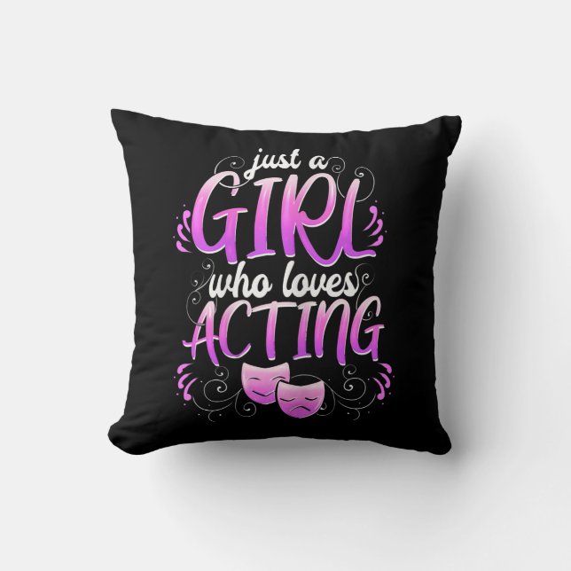 Women Actress Girl Acting Broadway Musicals Acter Cushion (Front)