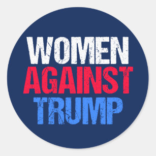 Women Against Donald Trump Classic Round Sticker