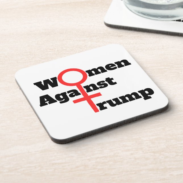 Women Against Trump Beverage Coaster (Left Side)