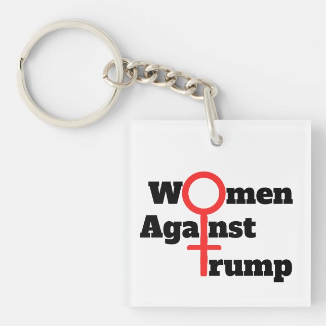 Women Against Trump Keychain (Front)