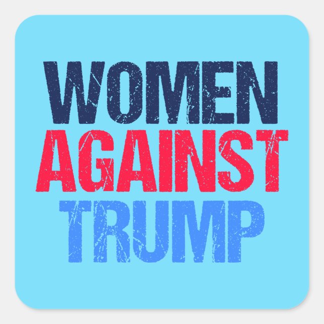 Women Against Trump Square Sticker (Front)