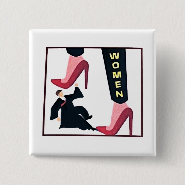 Women and the Supreme Court after 2022 15 Cm Square Badge (Front)