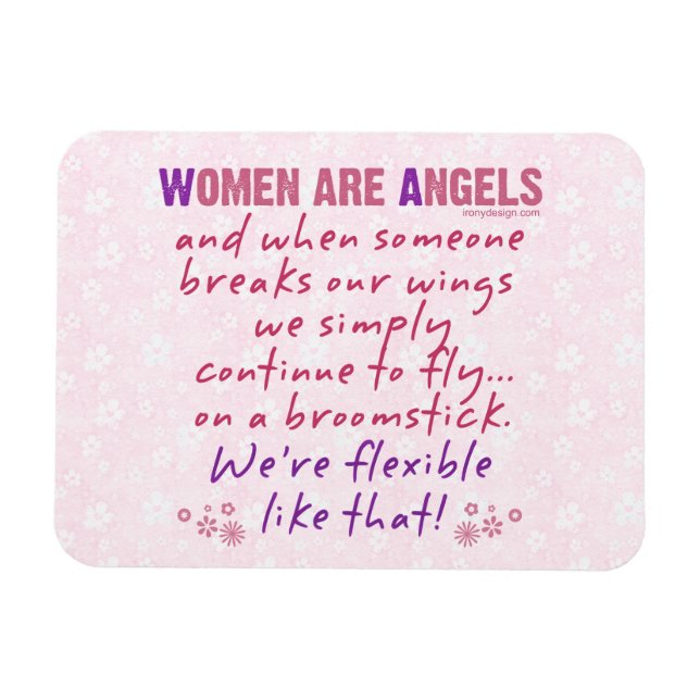 Women are Angels Magnet (Horizontal)