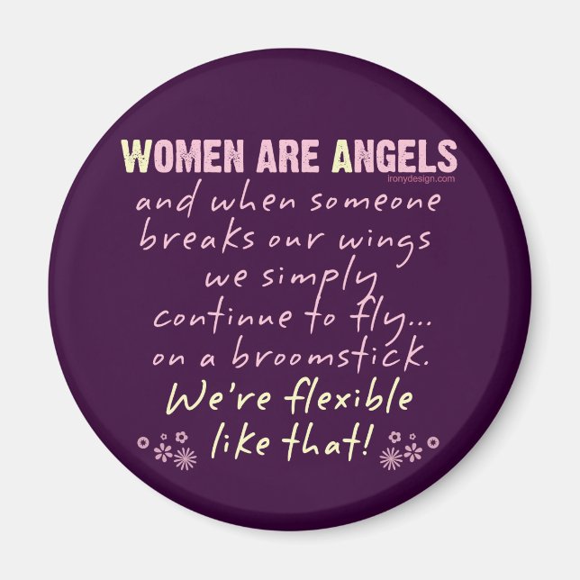 Women are Angels Magnet (Front)