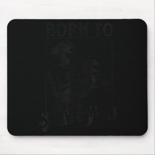 Women Are Born To Serve Men Funny Retro Girl  Mouse Pad