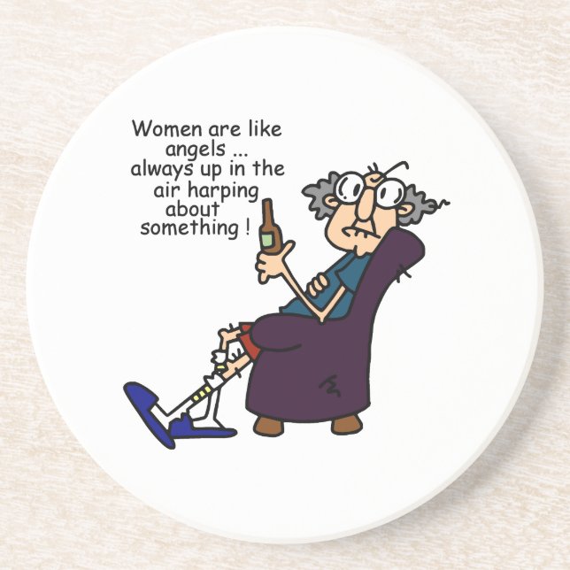 Women Are Like Angels Coaster (Front)