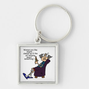 Women Are Like Angels Key Ring