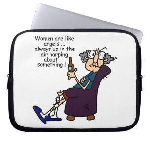 Women Are Like Angels Laptop Sleeve