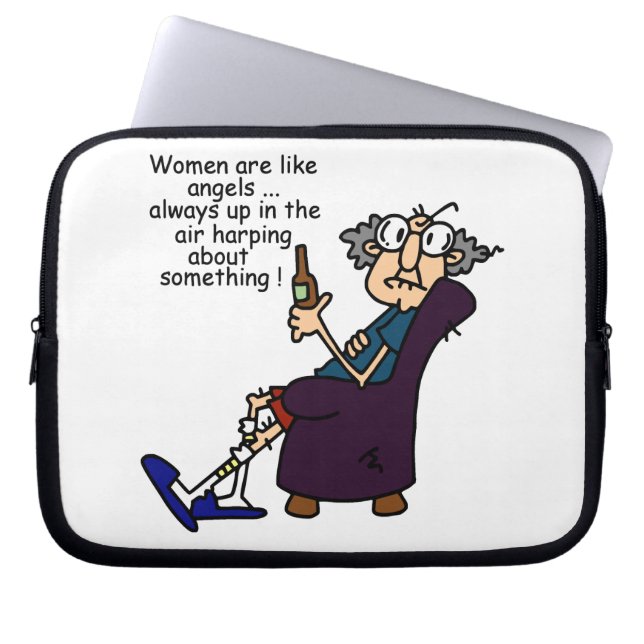 Women Are Like Angels Laptop Sleeve (Front)