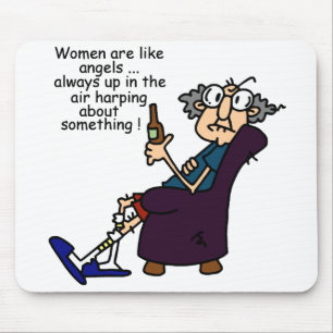 Women Are Like Angels Mouse Pad