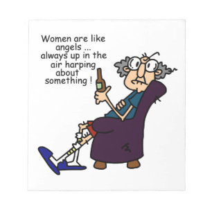 Women Are Like Angels Notepad