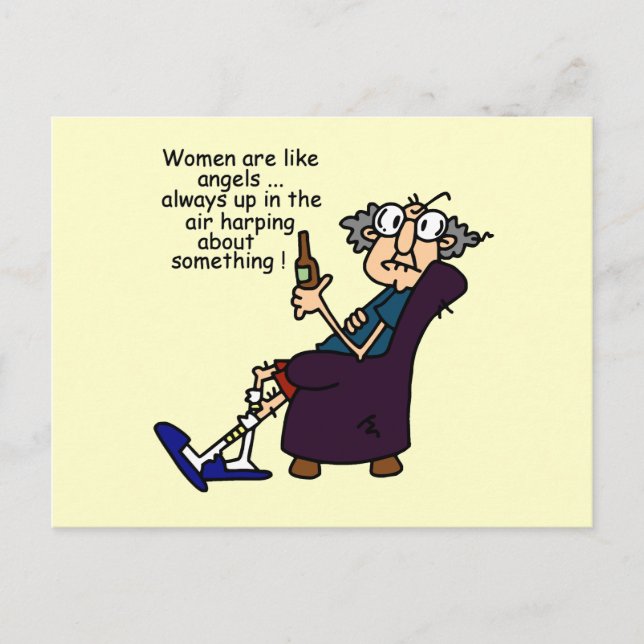 Women Are Like Angels Postcard (Front)