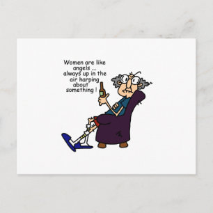 Women Are Like Angels Postcard