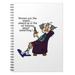 Women Are Like Angels Spiral Notebook