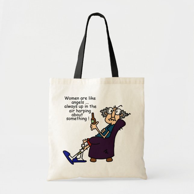 Women Are Like Angels Tote Bag (Front)
