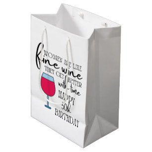 Women Are Like Wine 50th Birthday Gift Bag