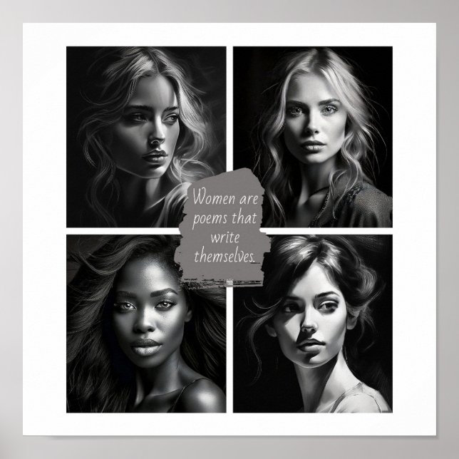 Women are poems that write themselves  poster (Front)