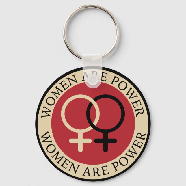 Women Are Power, International Women's Day Key Ring (Front)
