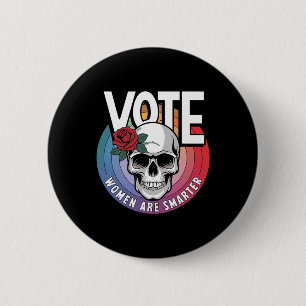 Women Are Smarter Harris 2024 Wheimer 2024 Vote Ha 6 Cm Round Badge