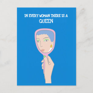 Women are wonderful creature postcard