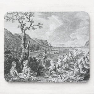 Women at Quern and Luaghad with view Talyskir Mouse Pad